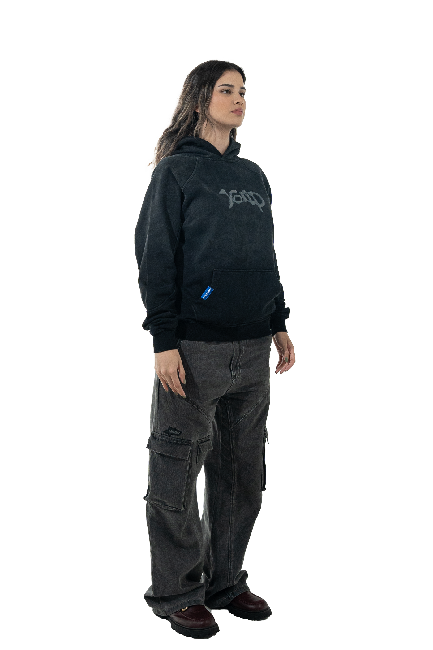 Chaos of the future - Washed black hoodie