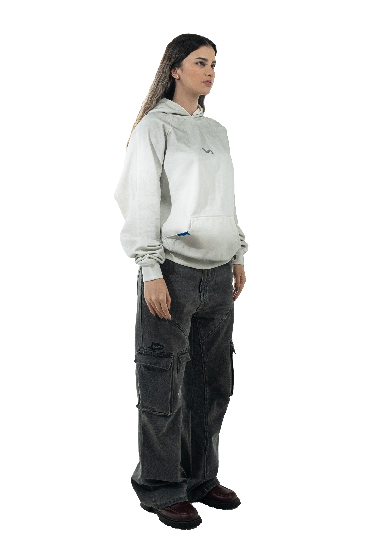 Chaos of the future - Washed white hoodie
