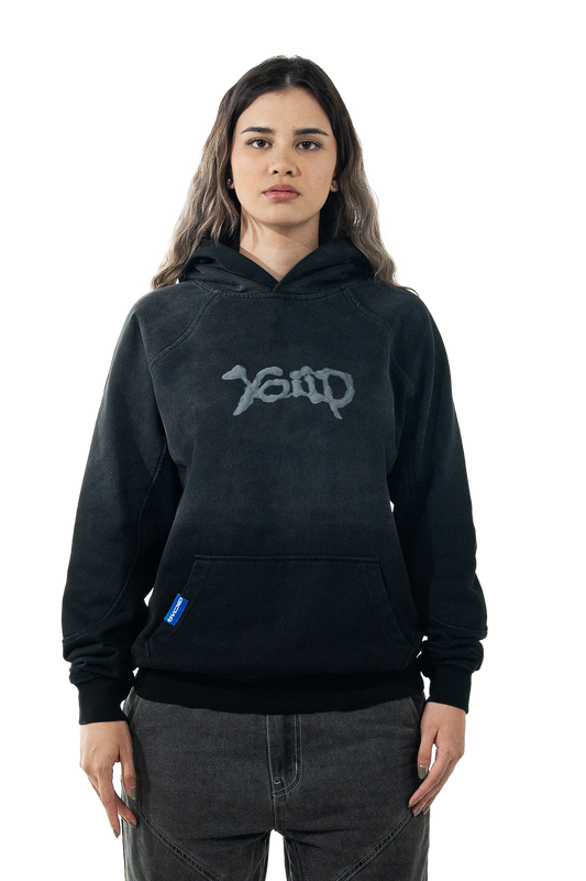 Chaos of the future - Washed black hoodie