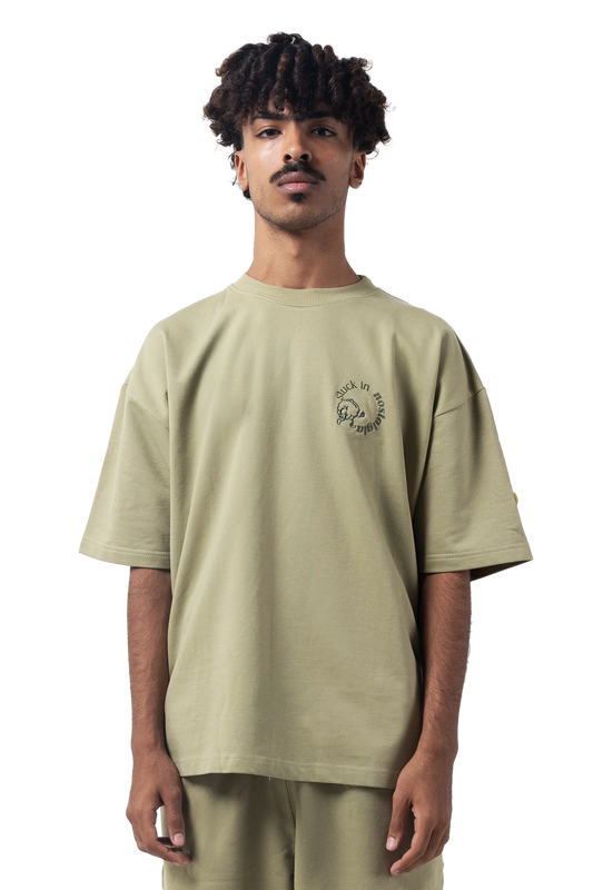 Stuck In nostalgia - Olive oversize T-Shirt