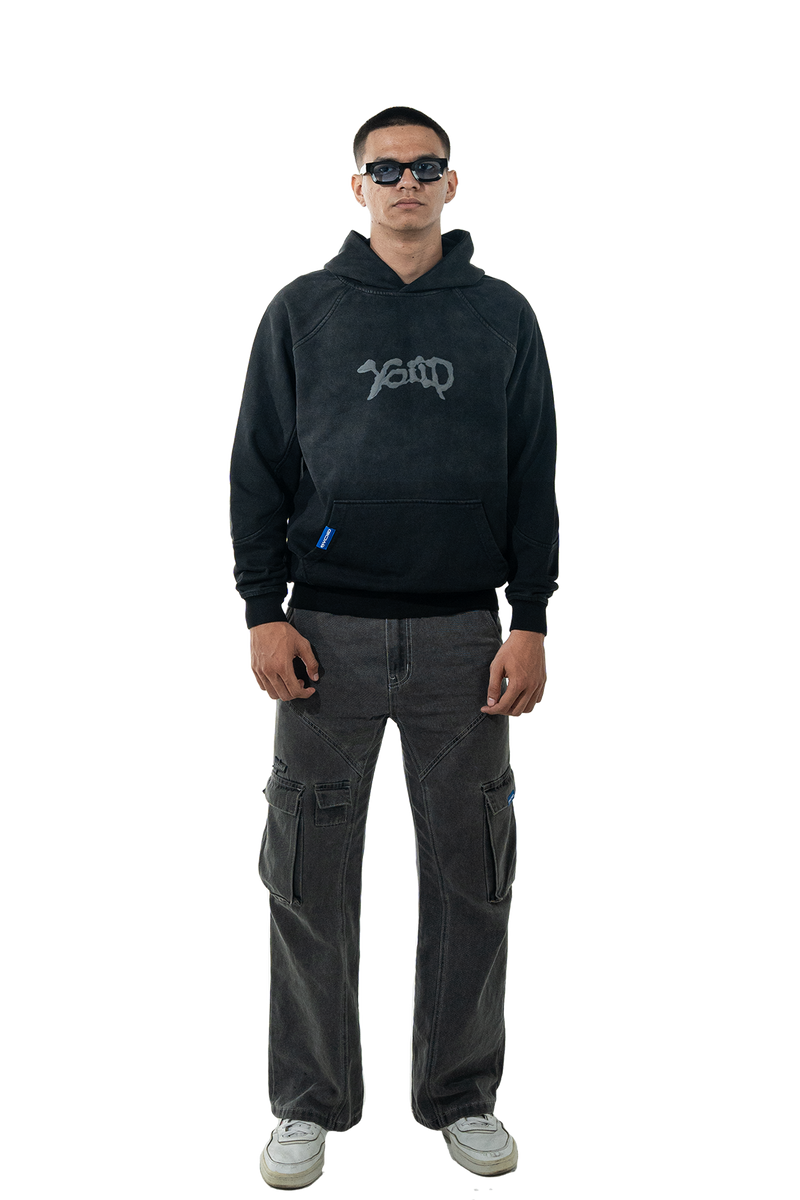 Chaos of the future - Washed black hoodie