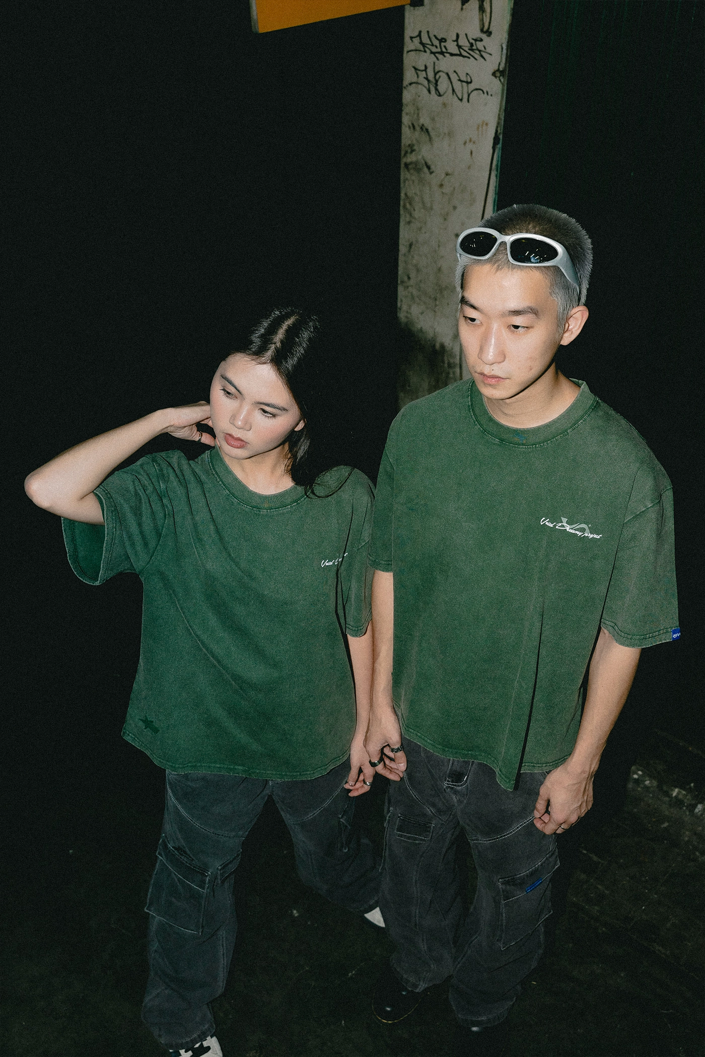 Voiid Dreamy - Green Washed shirt