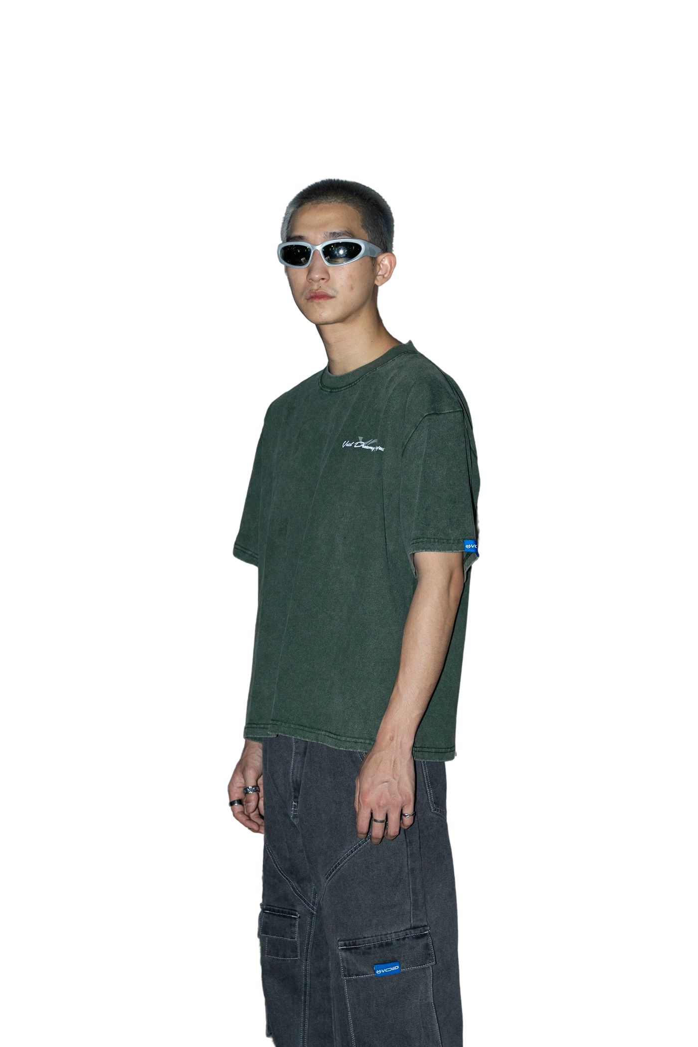 Voiid Dreamy - Green Washed shirt