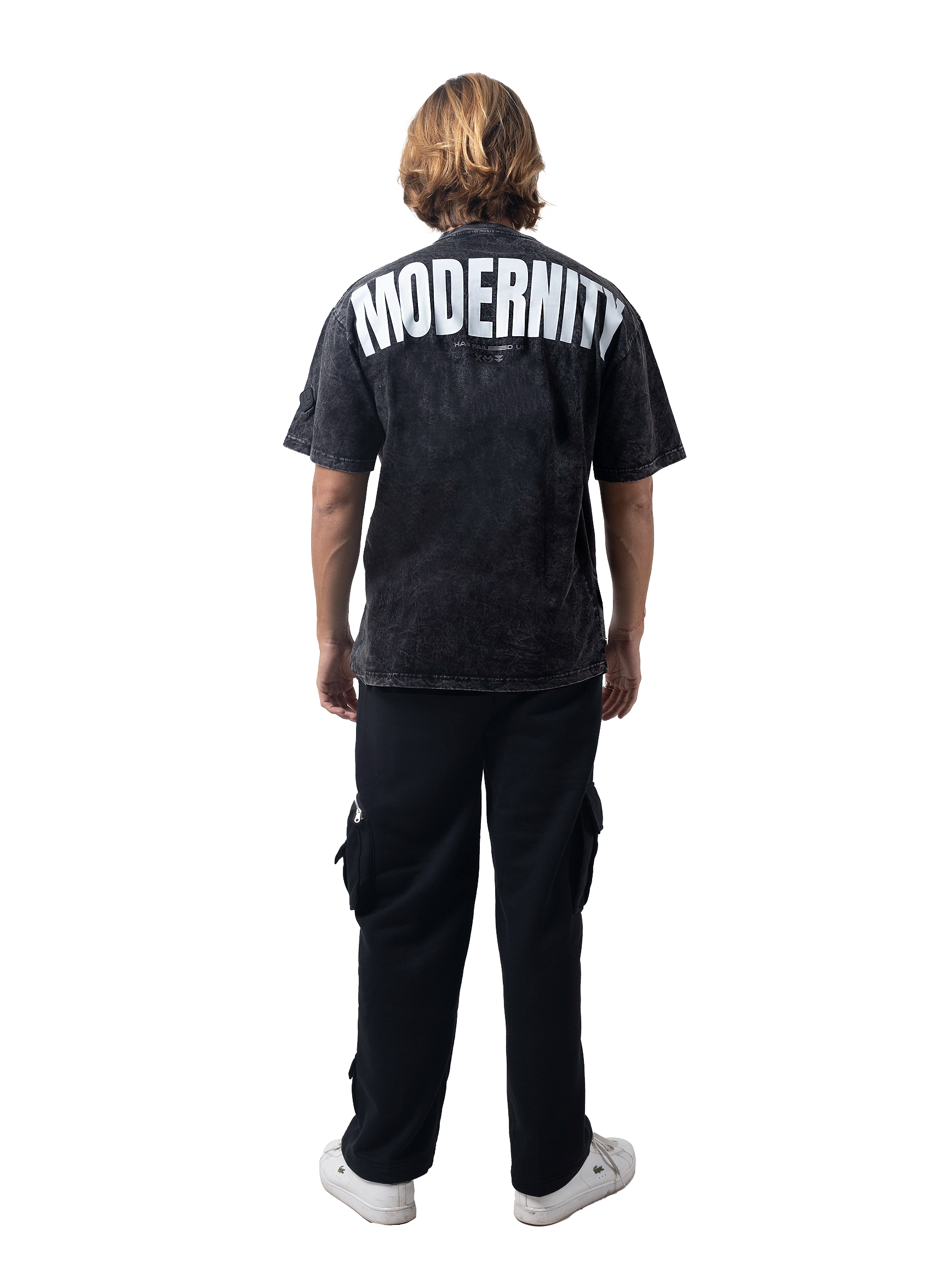 Modernity has failed us - Washed black T-shirt